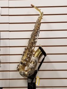 Saxophone on wall