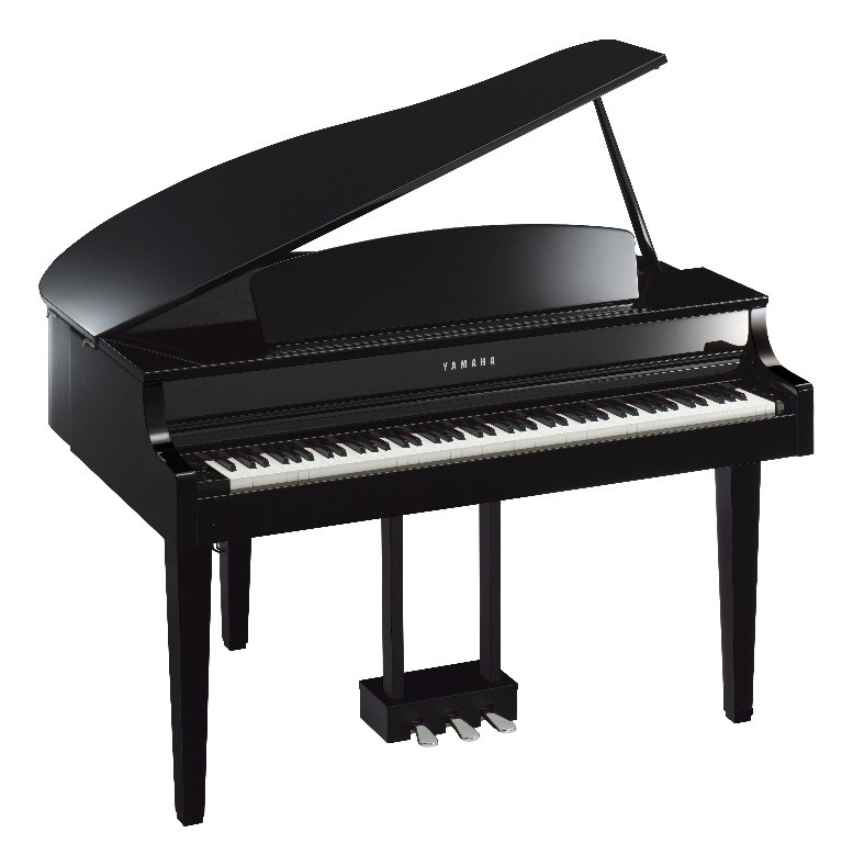 Black grand piano
