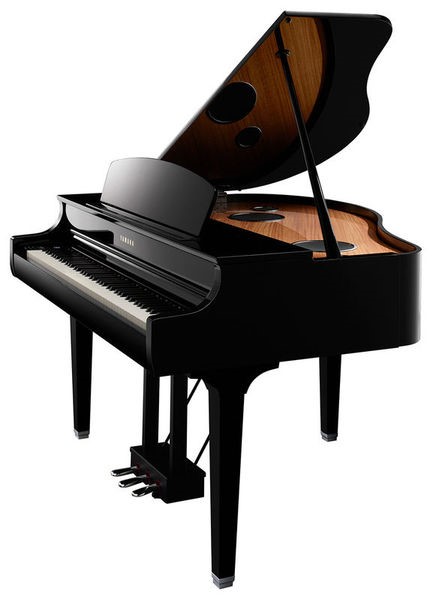 Black grand piano