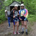 Campers ready to rock climb