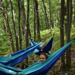 Campers in hammocks