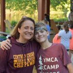 Camper and counselor