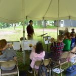 Youth band camp practicing