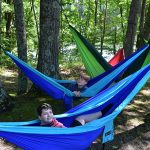 Children laying in hammocks