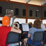 Youth orchestra practicing