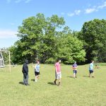 Group of kids playing outside